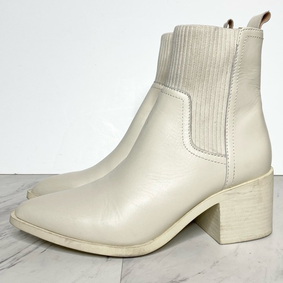 Steve Madden Abriel Pointy Toe Leather Heeled Bootie 8M - Picture 1 of 16